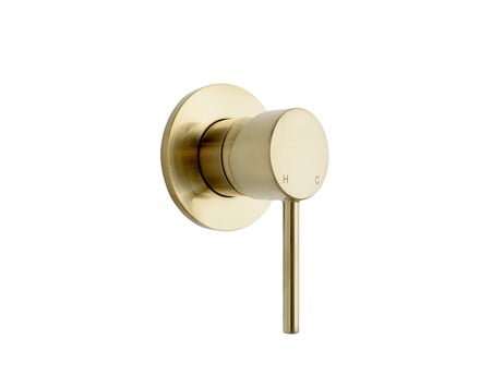 Bloom Wall Mixer Light Brushed Brass