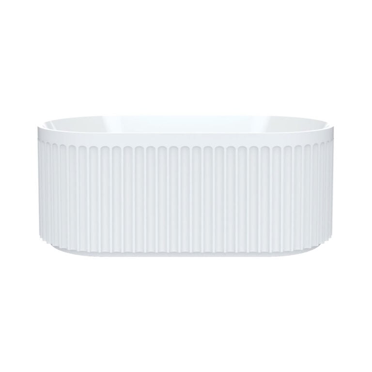 Eleanor Fluted Freestanding Acrylic Bath, 1500mm