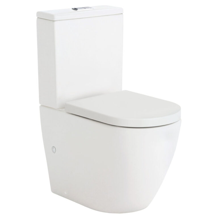 Koko Tornado Back-to-Wall Toilet Suite, Matte White