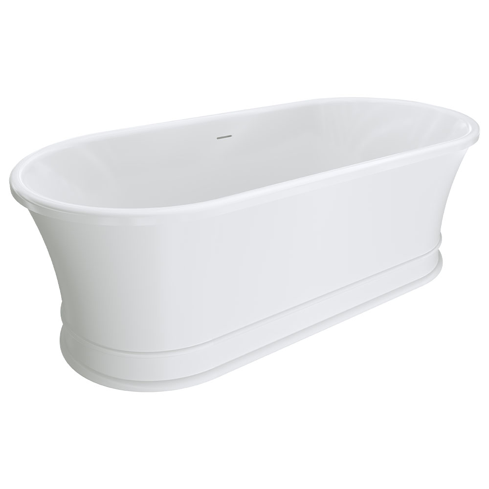 Lillian Freestanding Solid Surface and Acrylic Bath, 1700mm
