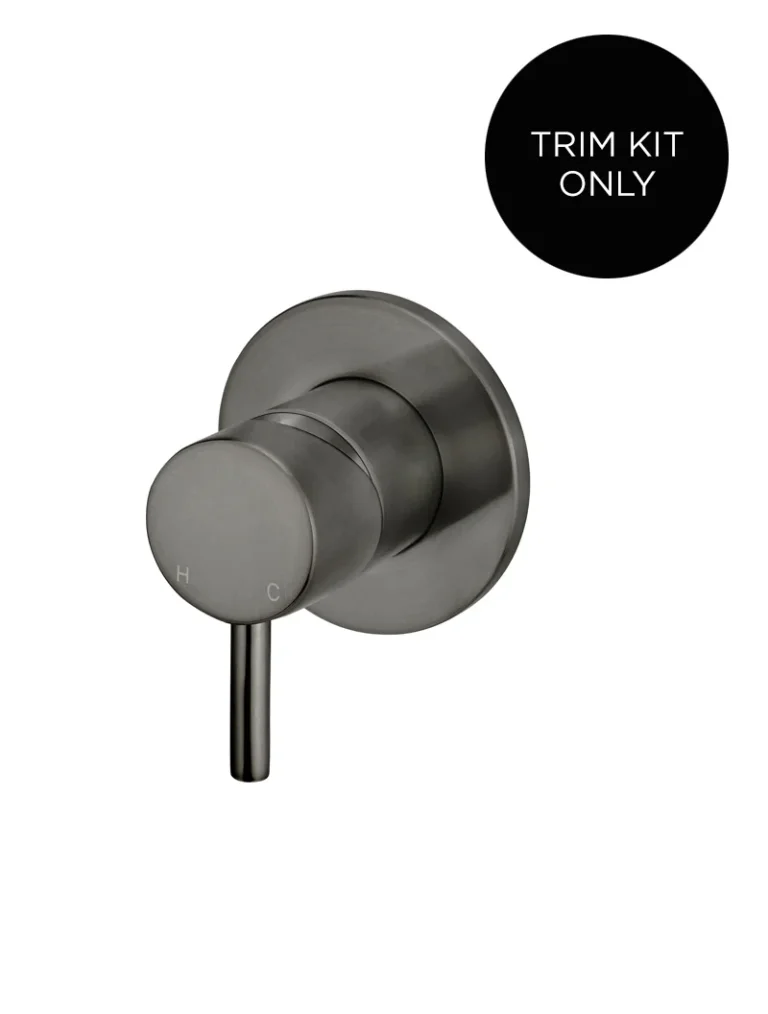 Round Wall Mixer Short Pin ever Trim Kit (In-wall Body Not Included) - Shadow Gunmetal