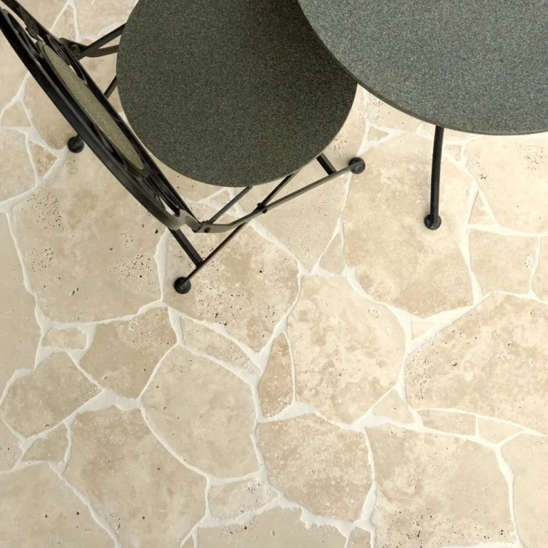 Travertine Ivory Crazy Pavers